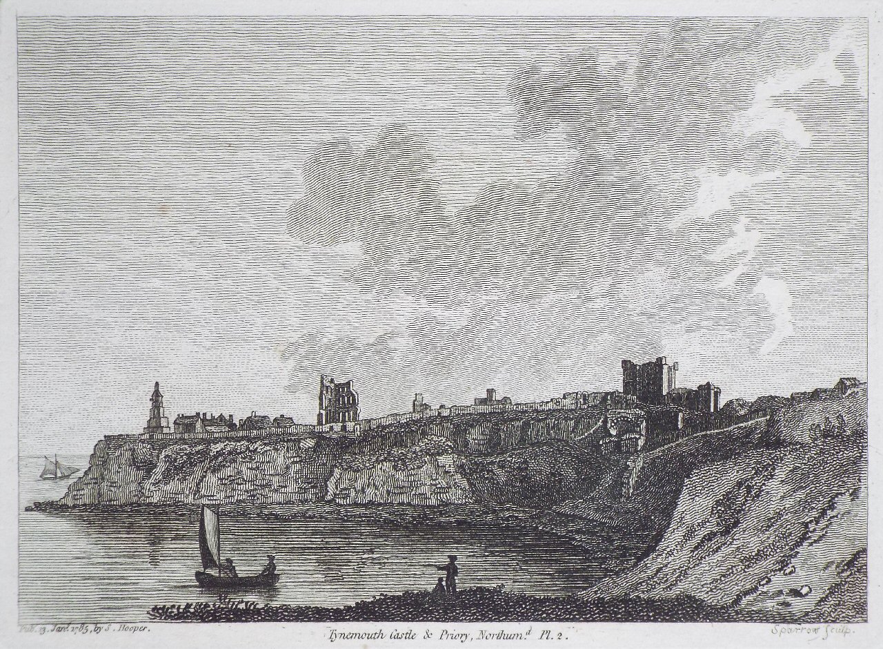 Print - Tynemouth Castle & Priory, Northumd. Pl.2. - 